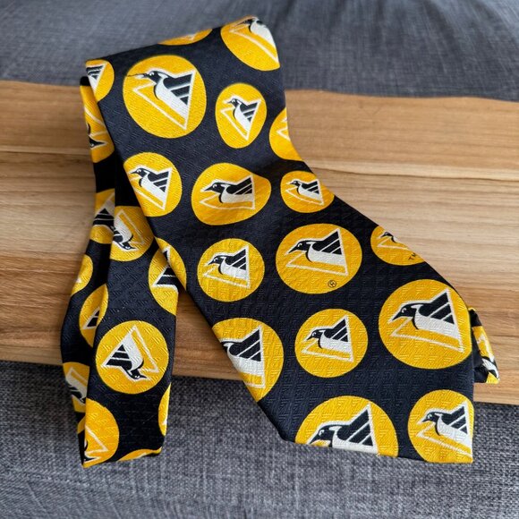 Pittsburgh Penguins NHL Sports Tie by Ralph Marlin & Company - Picture 1 of 4